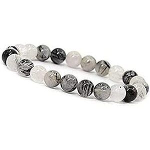 Black Rutile Bracelet Gemstone Bracelet Healing Yoga - Gemstone Beaded Stretch
